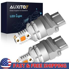 Auxito2a3157 Auxito 3156 3157 Led Turn Signal Light Bulb Canbus Anti Hyper Flash Amber Yellow