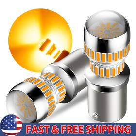 Auxito54h1156 Auxito 2x Ba15s 1156 7506 Amber Led Turn Signal Light Bulb Error Free Anti Hyper Flash