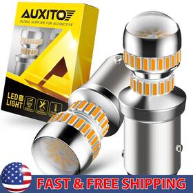 Auxito54h1157 Auxito 1157 1196 2057 Led Turn Signal Light Bulbs Canbus Anti Hyper Flash Amber