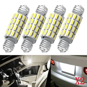 Auxitokt39-42 Auxito 4pcs 41mm 42mm 24smd Led Interior Light Dome Map License Plate Bulbs 6500k White