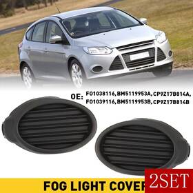 Fo1038116 Auxito For 2012 2013 2014 Ford Focus Fog Light Hole Covers Black Front Bumper Trim 2set