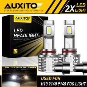 9045 Auxito H10 9140/9145/9040/9045 X2 Led Fog Light Bulbs 9140 9145 Drl Replace Halogen Lamp 6000k 4000lm A