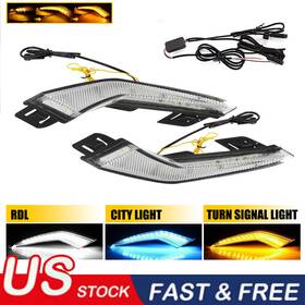 Rxd-corolla-20-23 Auxito For Toyota Corolla L Le Xle Model 2020-2023 Led Daytime Running Fog Lights Drl