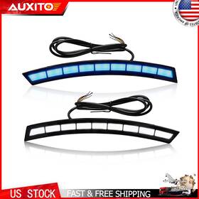 Rxd-crv-23-24-wyb Auxito 2x Side Led Daytime Running Lights Smoked Lens For Honda Cr-v Crv 2023-2024