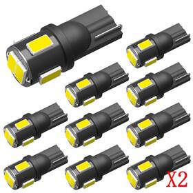 T106bsmd10xhkg08 Auxito 10pcs T10 Led License Light Plate Bulbs Super Bright White 168 2825 194 2set