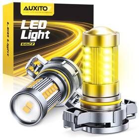 Usauxito-5202-6g27-gy2-a Auxito 5202 Led Fog Light Bulbs Or Drl 5201 Ps24w 5202/5201 Amber Yellow