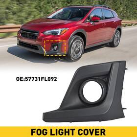 Wdk-crosstrek-18-20l Auxito For Subaru 2018-2020 Crosstrek Light Fog Cover Front Driver Left Side Black Abs