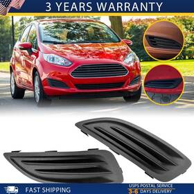 Wdk-fiesta-14-19l Auxito 1 Front Bumper Lower Fog Light Lamp Cover Lh Rh For Pair 2014-2019 Ford Fiesta T
