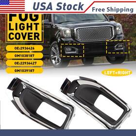 Wdk-yukon-15-20l Auxito 1 New Right And Left Side Fog Cover Light For 2015-2020 Gmc Yukon Denali Sle Slt Xh