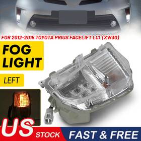 Wdzc-prius-12-15lf Auxito Driver Left Side Turn Signal Lamp For Toyota Prius 2012-2015 Fog Lamps Assembly