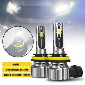 Xpd-ddzc-42864 Auxito H11 H9 H8 Led Headlight Bulb Low Beam Fog Light 6500k White 7000lm 70w 2