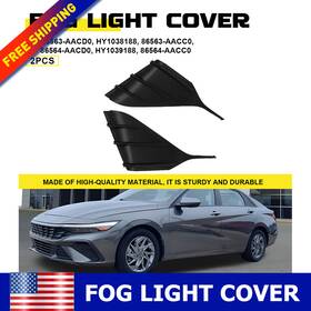 Xpd-wdk-76542 Auxito Pair Lh Rh Front Fog Light Cover Spacer Panels For 2024-2025 Hyundai Elantra Usa