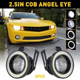 Ylh3684356 Auxito 2.5 Inch Cob Car Led Projector Angel Eye Lights Drl Halo Ring Fog Drive Lamp Us Exd