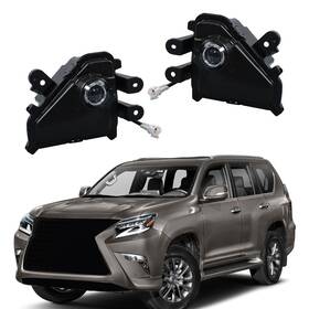 Bck2387k Backye Left Right Front Bumper Fog Lights Led With Black Cover For Lexus Gx460 2014-2023