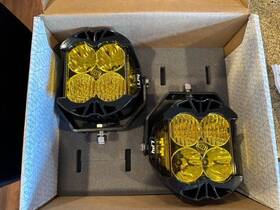 297813 Baja Designs Lp4 Pro Led Fog Lights Pair Amber Driving/combo With Harness