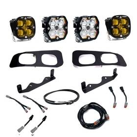 Baja Designs 440034up For 2023 Ford Super Duty Squadron Pro Sae 2.0 Dual Fog Pocket Kit