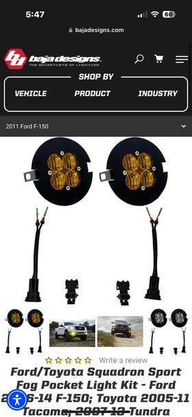 447787 Baja Designs For 06-14 Ford F-150 Toyota 2005-11 Tacoma 2007-13 Tundra 447787 Baja Designs For 06-14 Ford F-150 Toyota 2005-11 Tacoma 2007-13 Tundra