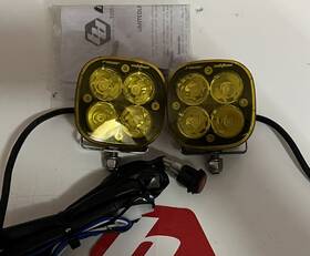 490013 Baja Designs Design Squadron Racer Spot Edition Pair Amber With Mounting Bracket