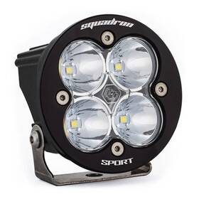 580006 Baja Designs Squadron-r Sport Black Led Auxiliary Light Pod Work/scene - Clear