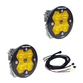 Baja Designs 5978152 For Squadron-r 2.0 Pro Led Wide Cornering Pair Amber