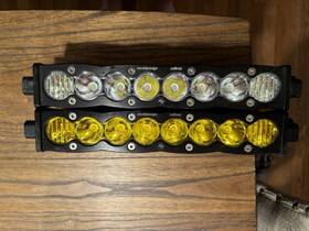 701003 Baja Designs Bundle S8 10 Inch Straight Clear Led Light Bar And Amber