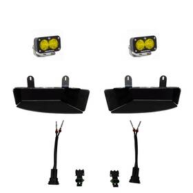 Baj448043 Baja Designs S2 Wide Cornering Fog Kit - Amber For 2019 Ram 2500/3500