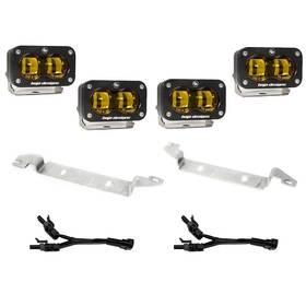 Baj448167 Baja Designs S2 Sae J583 Amber Led Fog Light Kit For 22-25 Toyota Tundra