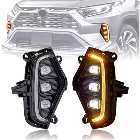 To2563108 Bamoautolight Led Fog Light For Toyota Rav4 2019 2020-2024 Daytime Running With Turn Signal
