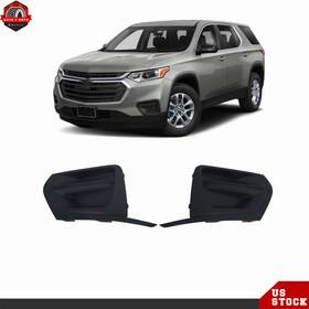 Ber564960 Berliii Pair Of Textured-black Fog Lights Cover For 2018-2021 Chevrolet Traverse L/ls