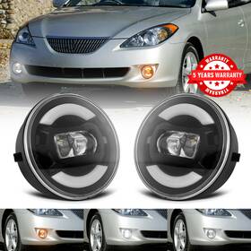 Besure 612715626668 Bumper Led Fog Lights Clear Lens With Turn Signal For Toyota Solara 2004 2005 2006