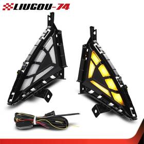 Big152316 Big-wheel Fit For 2021-2022 Hyundai Elantra Daytime Running Light Fog Lamp With Turn
