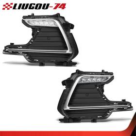 Big152321 Big-wheel Fit For 2017-2018 Hyundai Elantra Sport Daytime Running Light With Turn Lamp 1pair