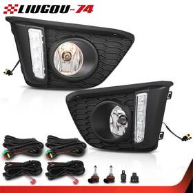 Big296490 Big-wheel Fit For 2014-2017 Honda Jazz Front Bumper Fog Lights 1pair With Wiring And Bezels Big296490 Big-wheel Fit For 2014-2017 Honda Jazz Front Bumper Fog Lights 1pair With Wiring And Bezels