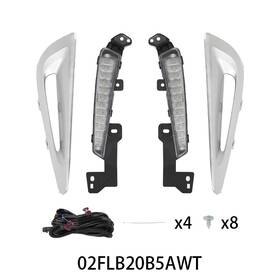 Big463267 Big-wheel Fit For 2019-2022 Toyota Prius Led Fog Lights With Silver Bezels Harness Left Right