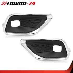 Big778558 Big-wheel Front Bumper Fog Light Cover Bezel Left Right Fit For Jeep Cherokee 2019-2020