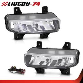 Big864838 Big-wheel Pair Led Clear Lens Fog Lights Lamps Fit For 2019-2022 Dodge Ram 1500 2500 3500