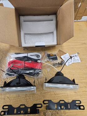 Bl175carvan9195 Bling Lights Blinglights Bl175 Rectangle Rectangular 5 Inch Fog Driving Lamps Kit