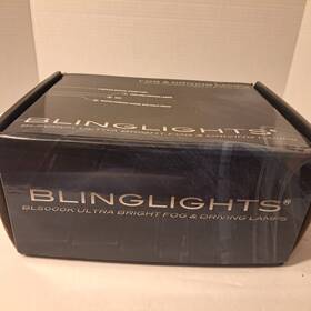 Blinglights 837654235959 Bling Lights Bl5000k 4 Inch Round Halogen White Halo Fog Lamps Kit