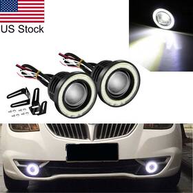 2826 Blumax Tech 2pcs 2.5ftft White Led Angel Eye Halo Ring Fog Light Projector Bulb For Toyota Etc
