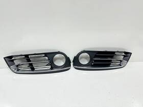 51117331732 Bmw 2014 2015 2016 5 - Series Sedan F10 Front Bumper Fog Light Cover Grills L&r