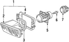 63-17-1-384-233 Bmw Genuine 1989-1990 - Lens