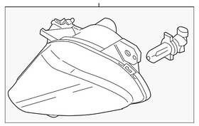 Bmw 63-17-7-177-176 Genuine Fog Lamp Assembly