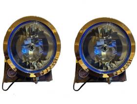 0986310953 Bosch Fog Light Pair Blue Spotlight 12v 24v Fits Suv Jeep New Oem