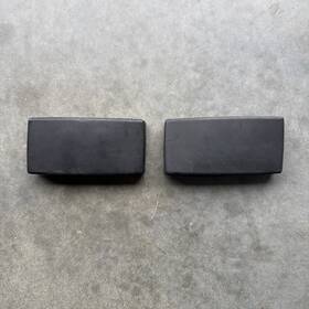 1300591096 Bosch Vintage Black Fog Light Cover Ford Saab Vauxhall Genuine Set