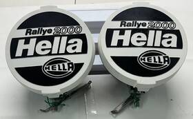674-021 Bosch Hella Rallye 2000 Halogen Fog Lights With Covers And Steady Mount Bars 6 Xtra Bulb