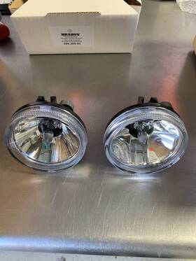 164-252-01 Brabus Front Bumber Fog Light Mercedes Benz W 230 211 Set Of 4 Pcs Genuine