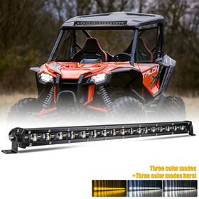 9610zbsd Braveway 20 Inch 240w Slim Led Light Bar Dual Color Off Road Lights Strobe Amber White