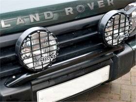 Da4088 Britpart Land Rover 4x4s Black 8 Inch Light Halogen 100w 12v Driving Lamp Set With Grilles
