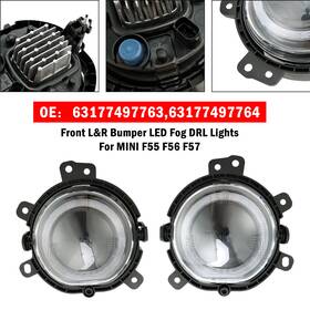 63177497764 Bruce&shark 63177497763 Led Front Bumper Left And Right Fog Light Lamp For Bmw Mini F55 F56 F54 F57