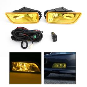 C115-173-yellow Bruce&shark Yellow Lens Fog Lights Switch For 2003-2007 Honda Accord / 2004-2008 Acura